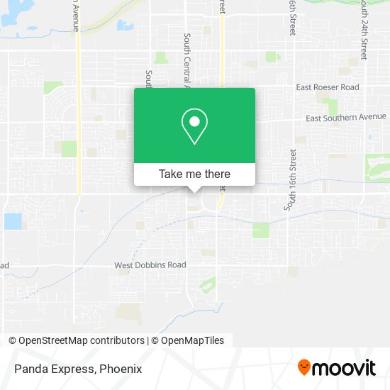 Mapa de Panda Express