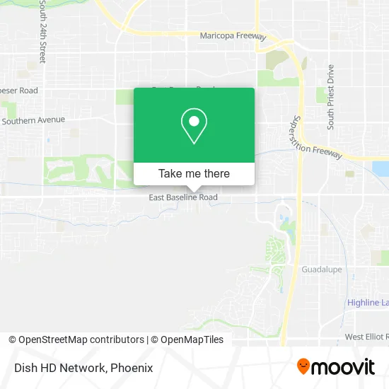 Dish HD Network map