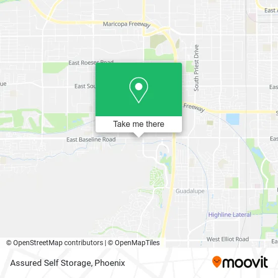Assured Self Storage map