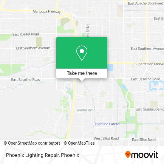 Phoenix Lighting Repair map