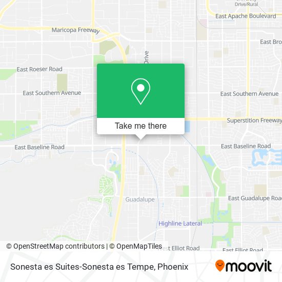 Sonesta es Suites-Sonesta es Tempe map