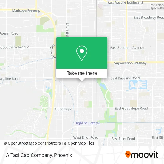 A Taxi Cab Company map