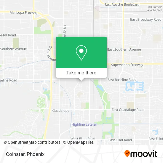 Coinstar map