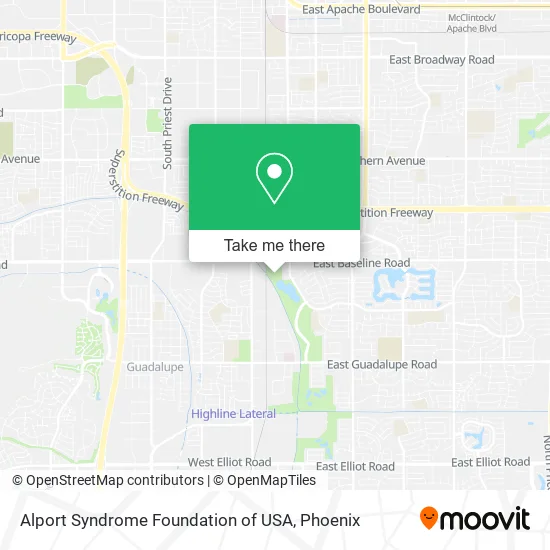 Alport Syndrome Foundation of USA map