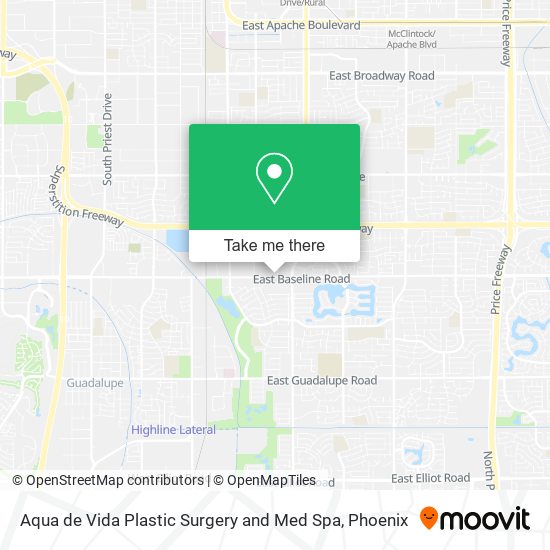 Mapa de Aqua de Vida Plastic Surgery and Med Spa