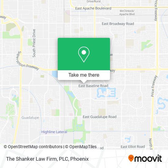 The Shanker Law Firm, PLC map