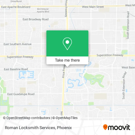 Roman Locksmith Services map