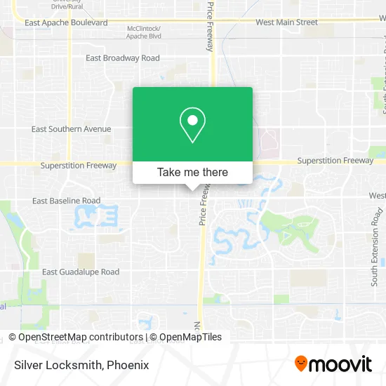 Silver Locksmith map