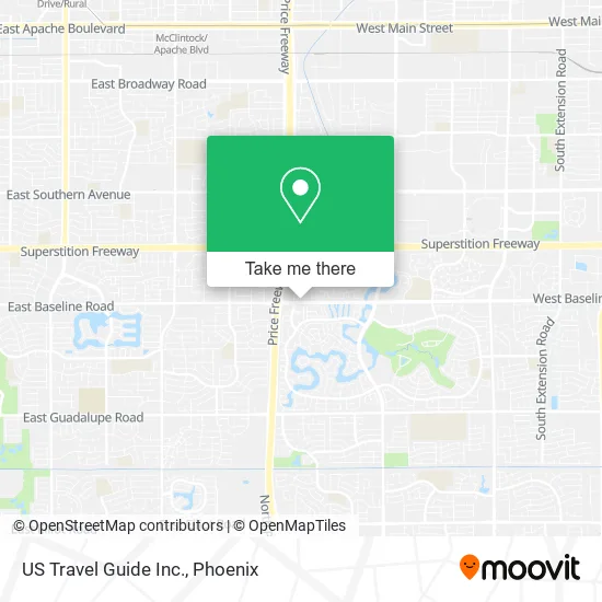 US Travel Guide Inc. map