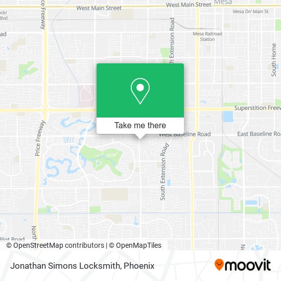 Jonathan Simons Locksmith map