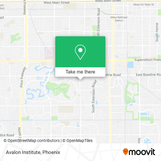 Avalon Institute map
