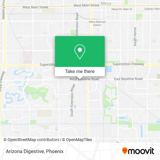 Arizona Digestive map