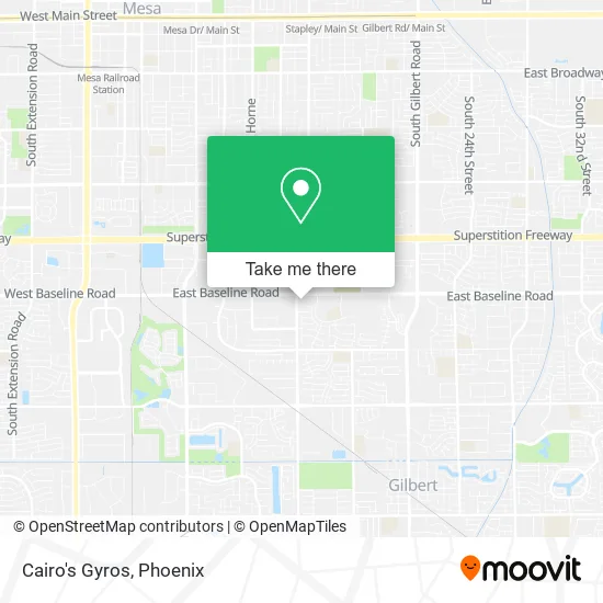 Cairo's Gyros map