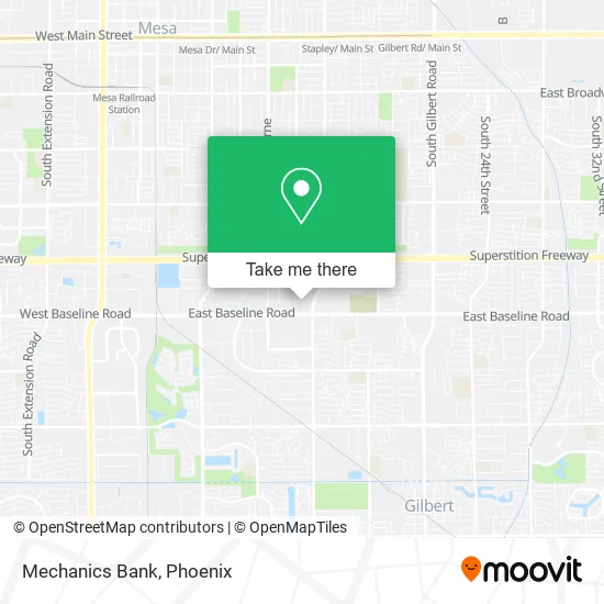 Mechanics Bank map