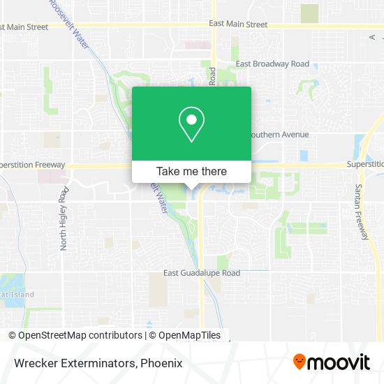 Wrecker Exterminators map