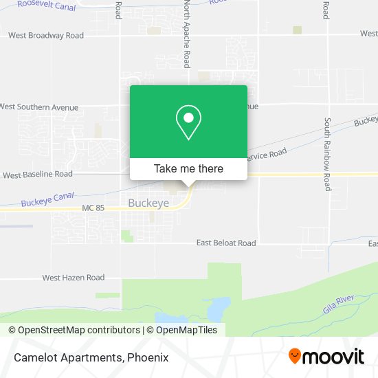 Camelot Apartments map