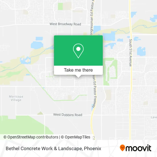Bethel Concrete Work & Landscape map