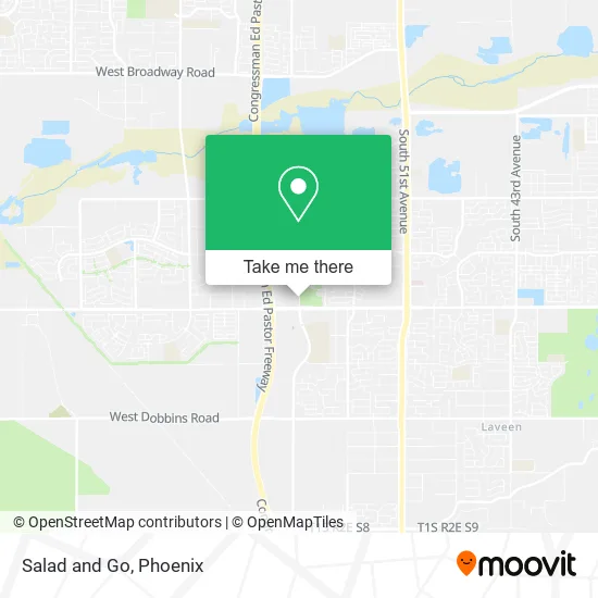 Salad and Go map