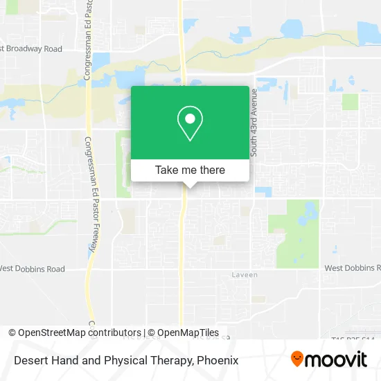 Desert Hand and Physical Therapy map