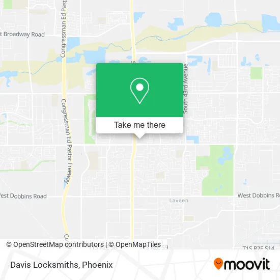 Davis Locksmiths map