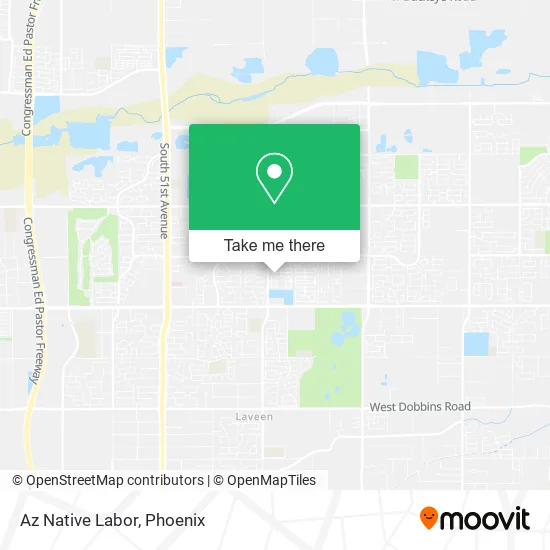 Mapa de Az Native Labor
