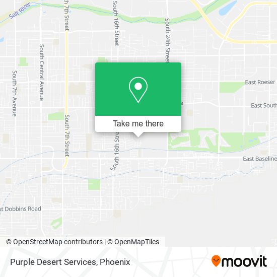Purple Desert Services map