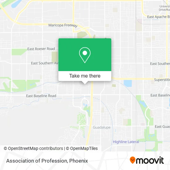 Mapa de Association of Profession
