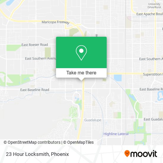 Mapa de 23 Hour Locksmith