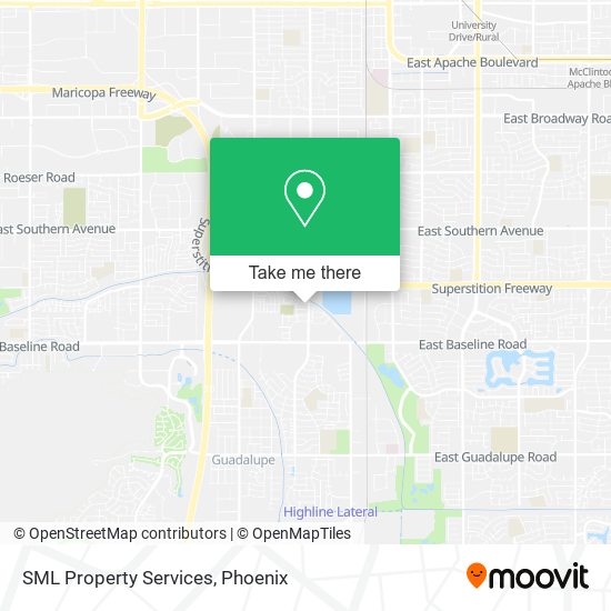 SML Property Services map