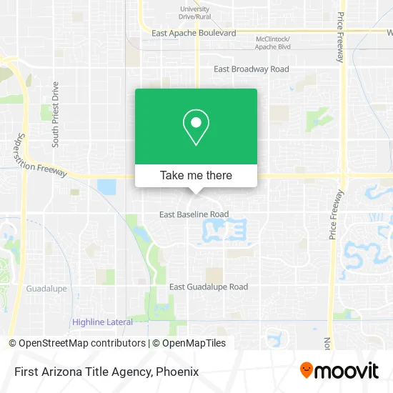 First Arizona Title Agency map
