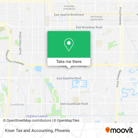 Kiser Tax and Accounting map