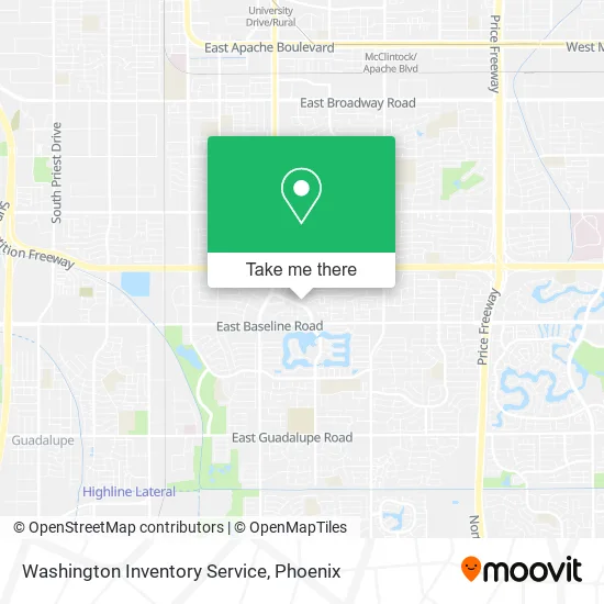 Washington Inventory Service map
