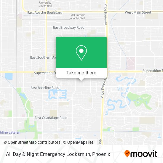 All Day & Night Emergency Locksmith map
