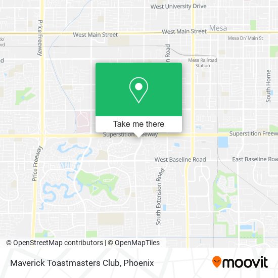 Mapa de Maverick Toastmasters Club