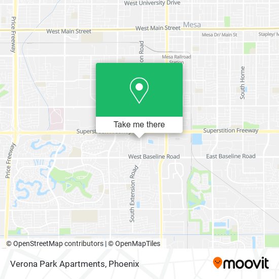 Verona Park Apartments map