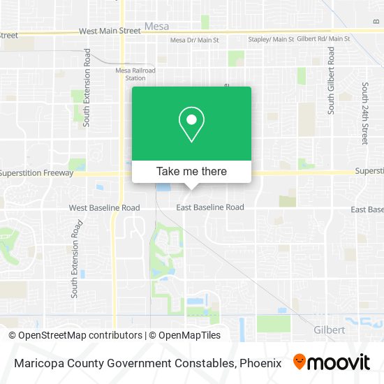 Mapa de Maricopa County Government Constables