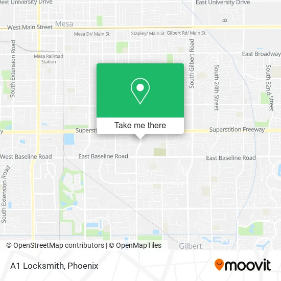 A1 Locksmith map
