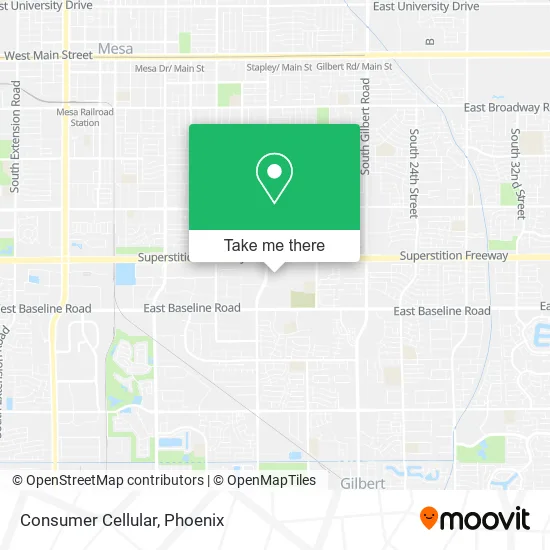 Consumer Cellular map