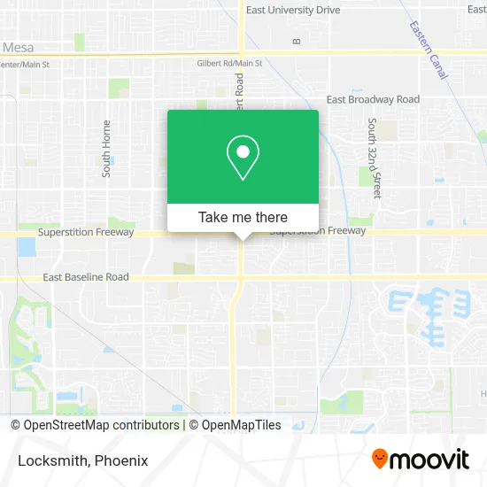 Locksmith map
