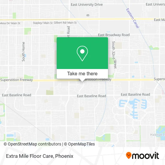 Extra Mile Floor Care map