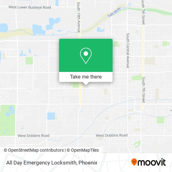 All Day Emergency Locksmith map