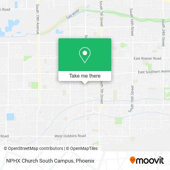 Mapa de NPHX Church South Campus