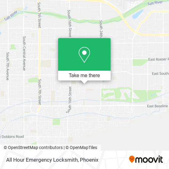 All Hour Emergency Locksmith map