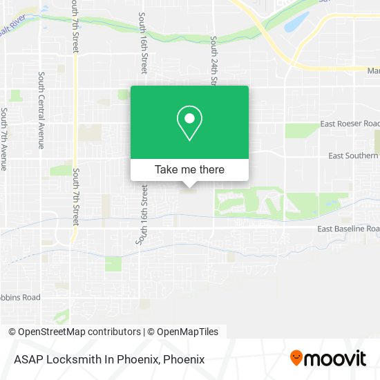 Mapa de ASAP Locksmith In Phoenix