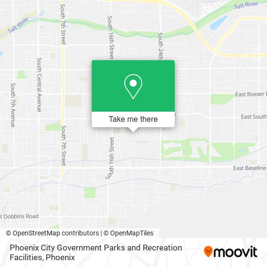 Mapa de Phoenix City Government Parks and Recreation Facilities