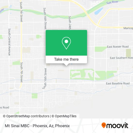 Mapa de Mt Sinai MBC - Phoenix, Az