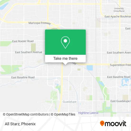All Starz map