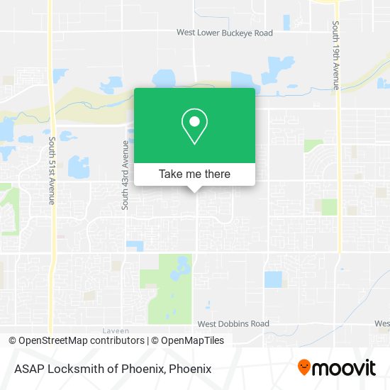 ASAP Locksmith of Phoenix map