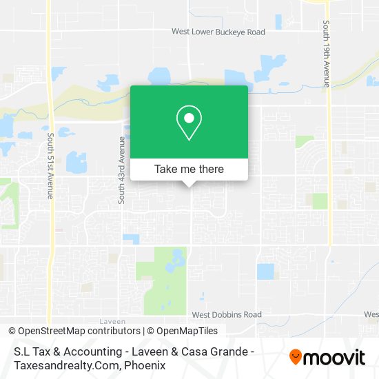 S.L Tax & Accounting - Laveen & Casa Grande - Taxesandrealty.Com map