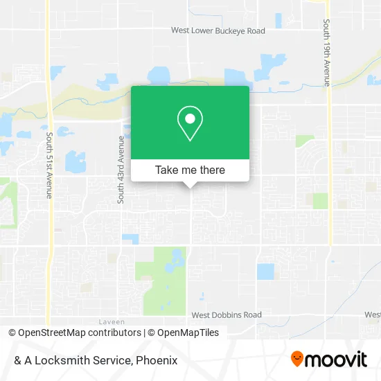 Mapa de & A Locksmith Service